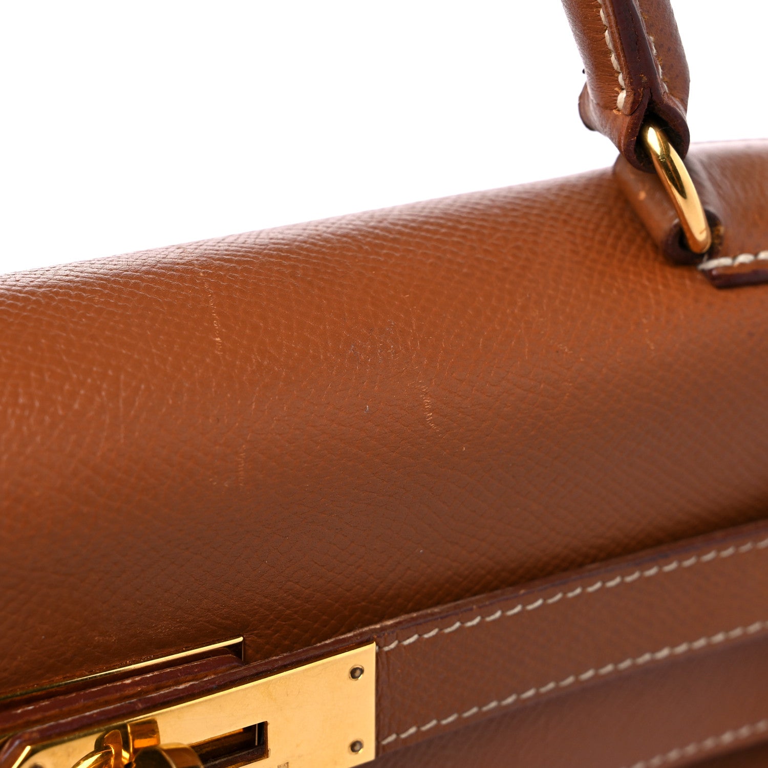 Hermes Courchevel Kelly Retourne 32 Gold 19 of 24