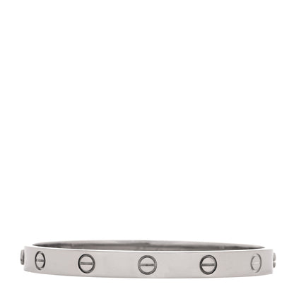 Cartier 18K White Gold LOVE Bracelet 17 3 of 7