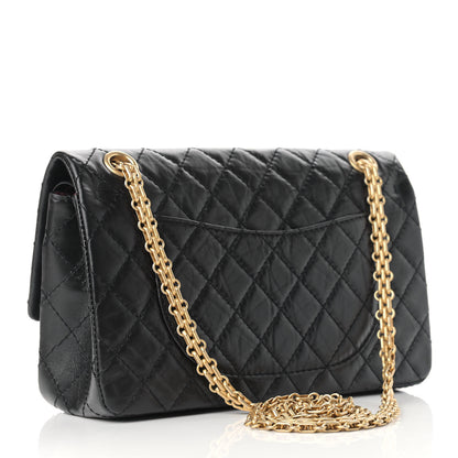 Chanel Aged Calfskin Quilted 2.55 Reissue 225 Flap Black 3 of 12