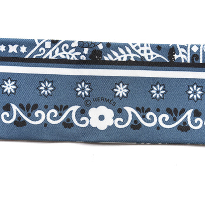 Hermes Silk Peuple Du Vent Bandana Twilly 3 of 5