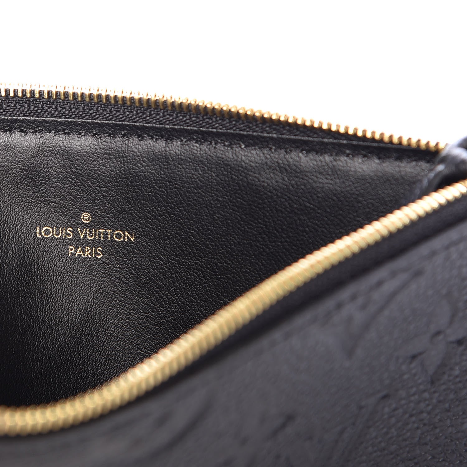 Louis Vuitton Empreinte Felicie Chain Wallet Zippered Insert Black 6 of 6