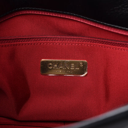 Chanel Goatskin Quilted Maxi 19 Flap Black 6 of 10