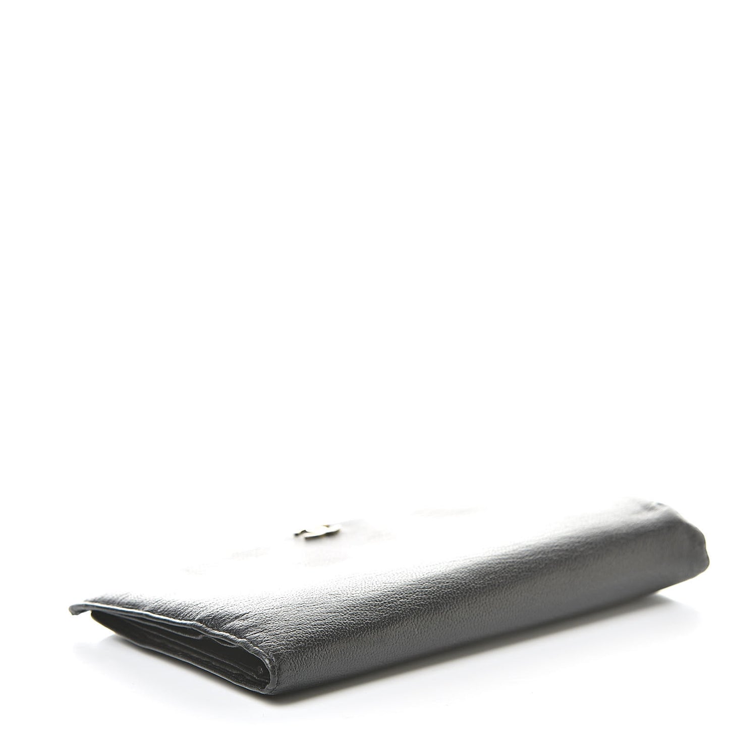 Goatskin Yen Wallet Black