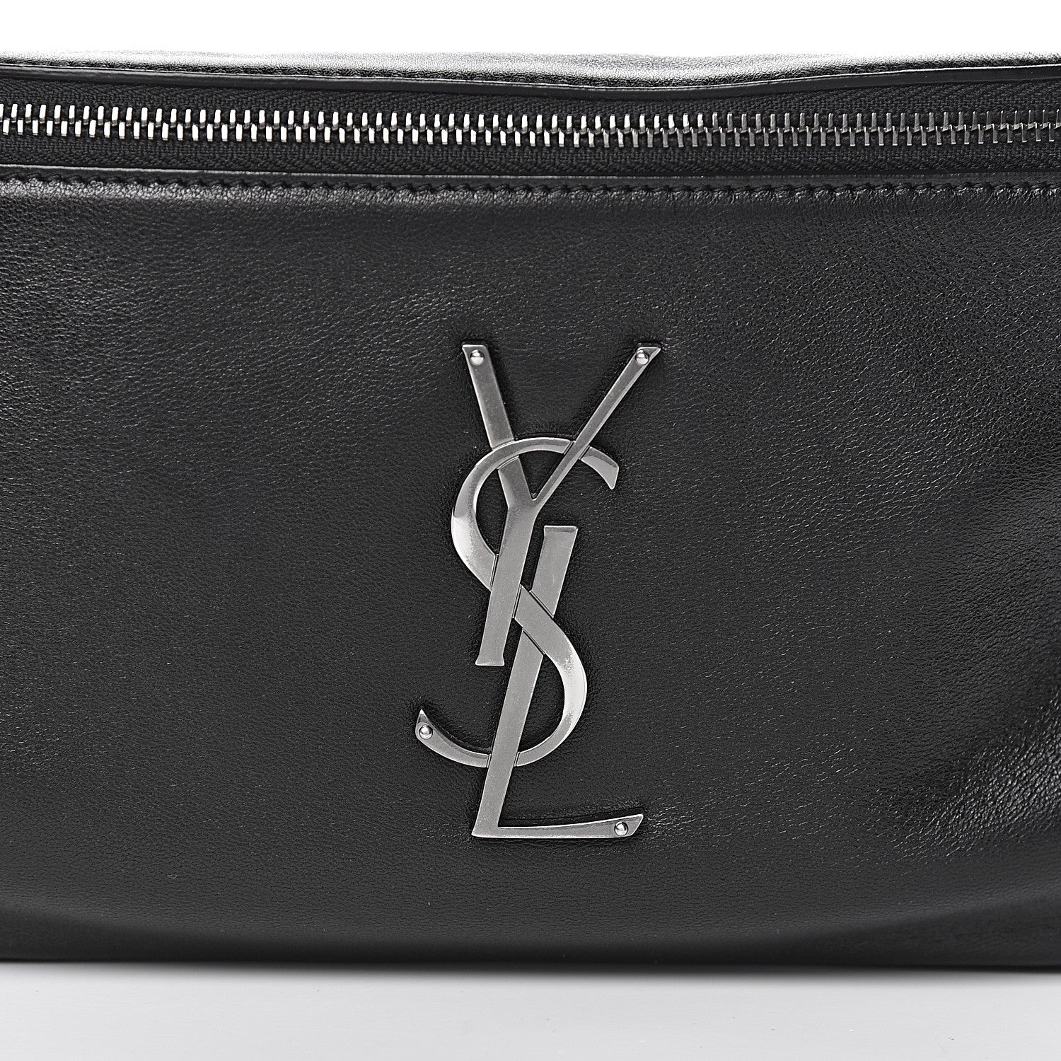 Saint Laurent Calfskin Monogram Belt Bag Black 10 of 10
