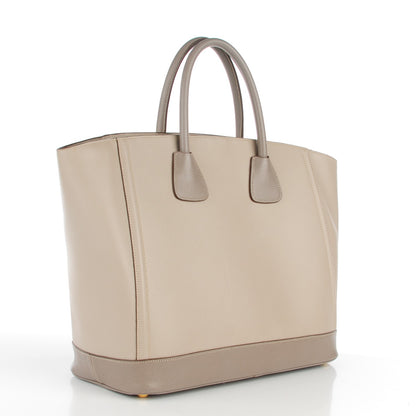 Prada Saffiano Bi-Color Tote Pomice Argilla 3 of 9