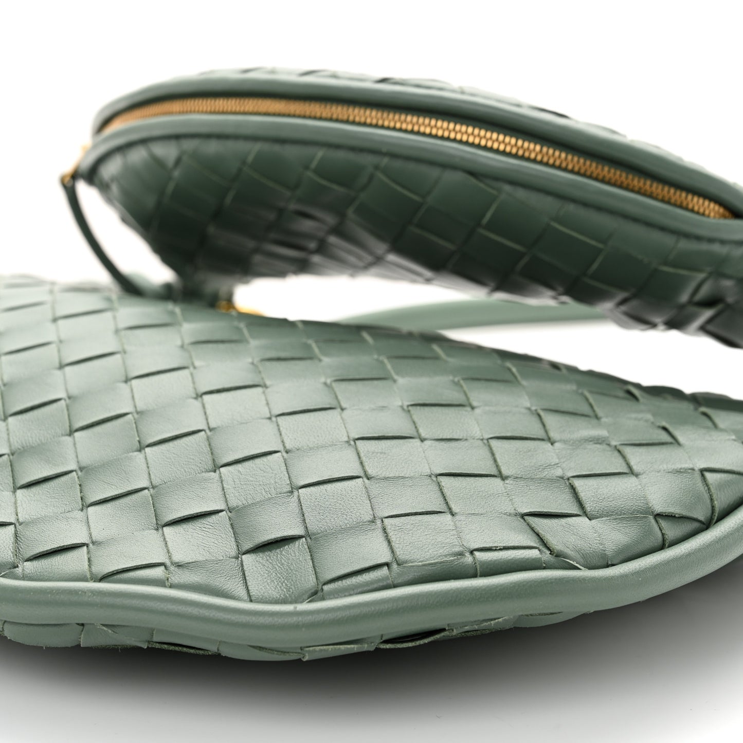 Nappa Intrecciato Medium Gemelli Aloe