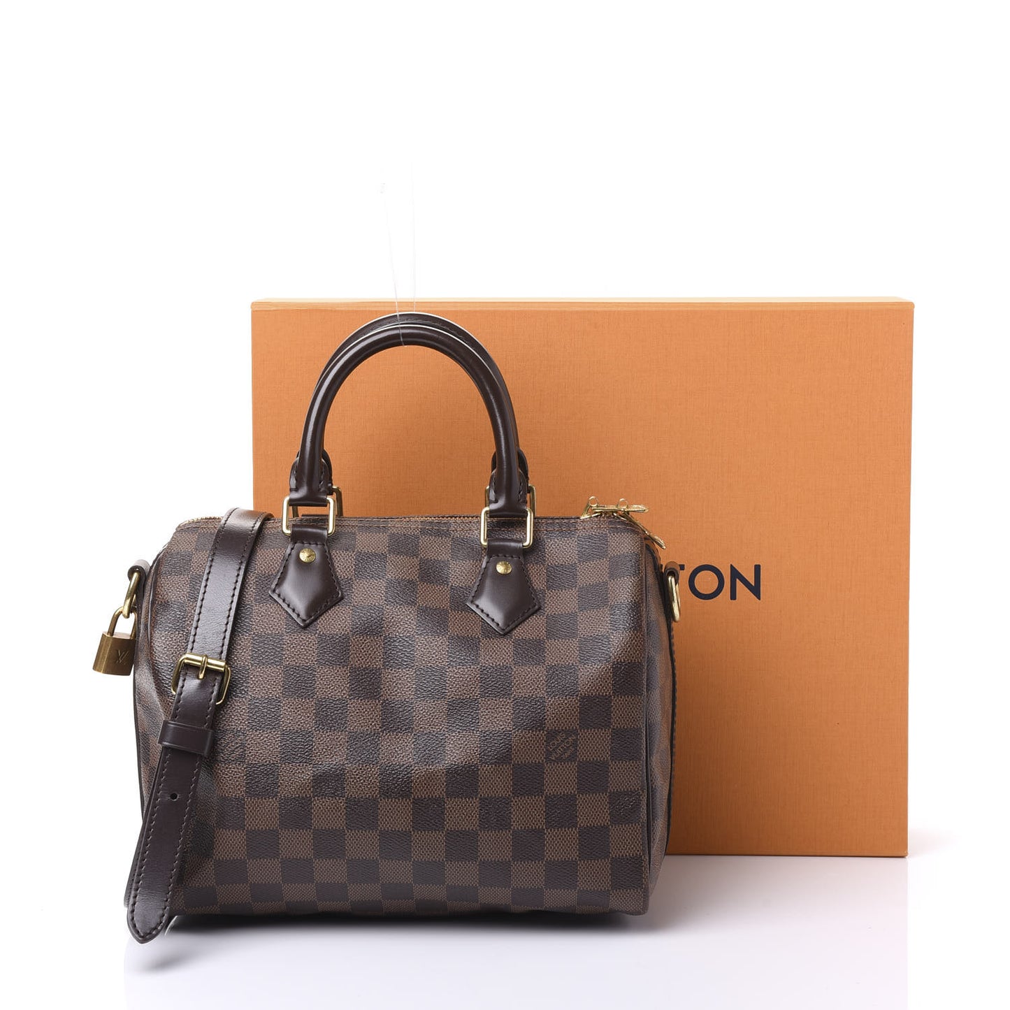 Damier Ebene Speedy Bandouliere 25