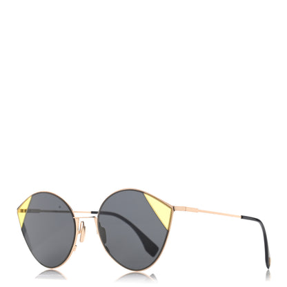 Fendi Cut-Eye Sunglasses FF 0341/S Gold Yellow 1 of 7