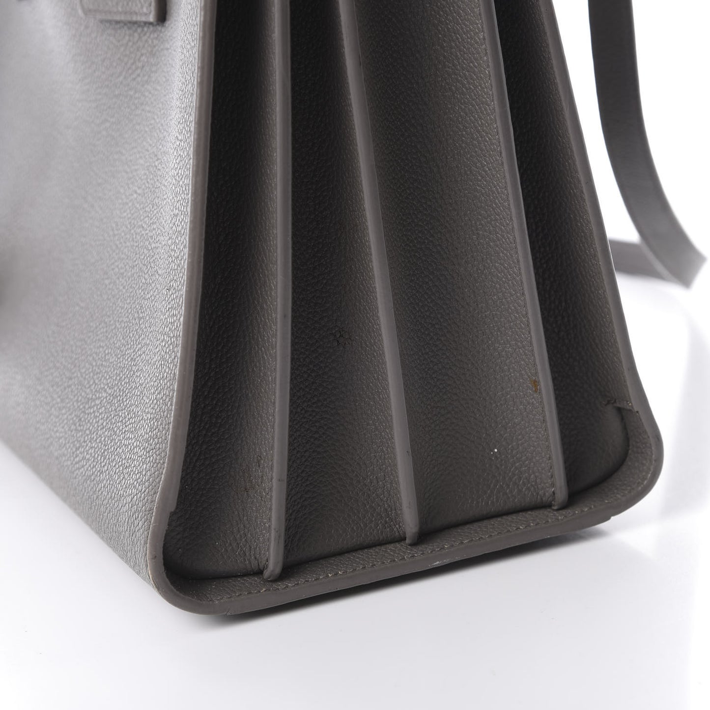 Grained Calfskin Small Sac De Jour Fog