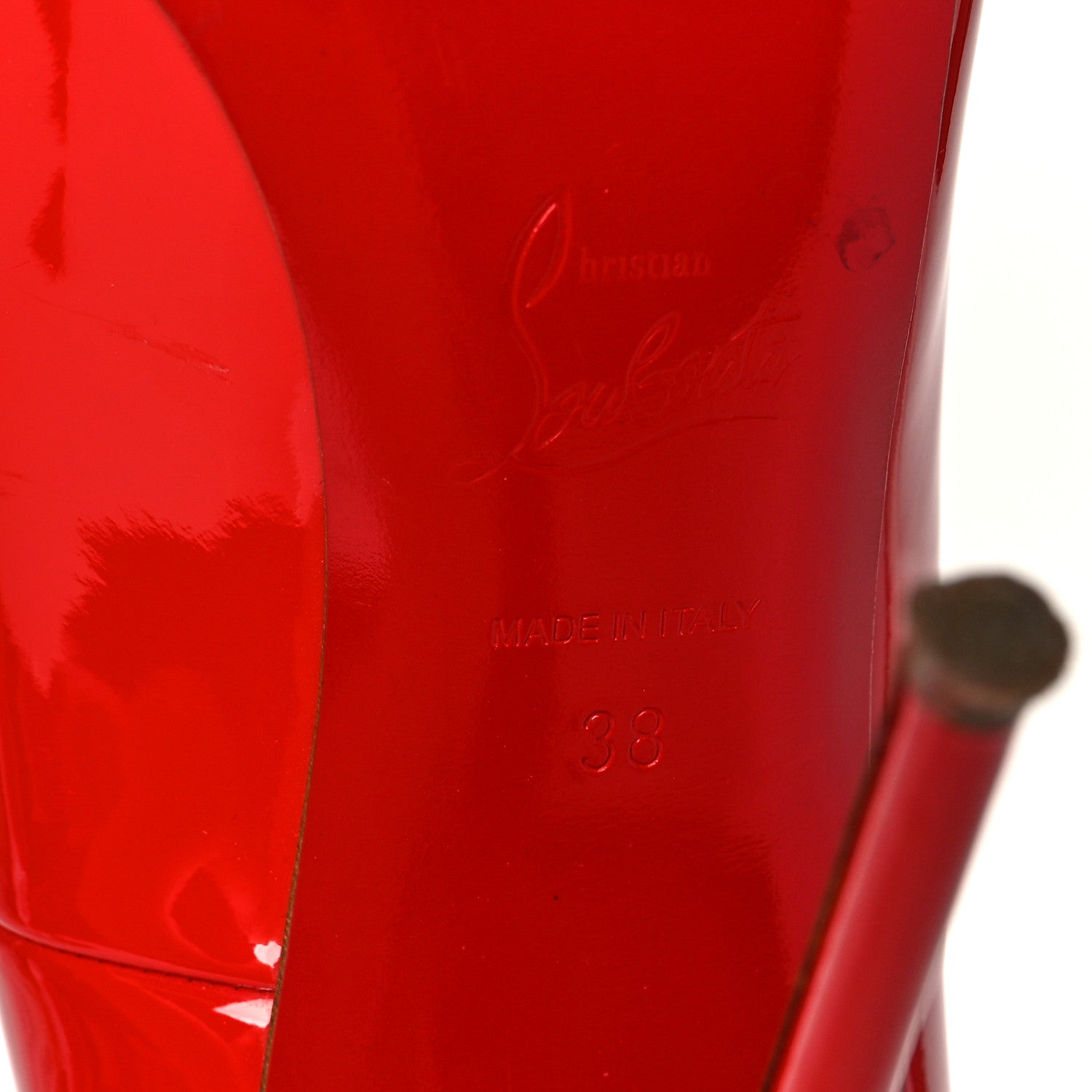Christian Louboutin Patent So Kate 120 Pumps 38 Red 7 of 7