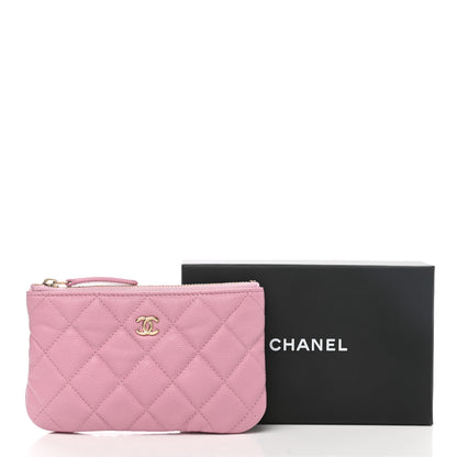 Chanel Caviar Quilted Small Cosmetic Case Light Pink 8 of 8