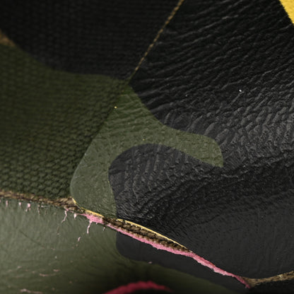 Valentino Garavani Nappa Canvas Camouflage Rockstud Soft Tote Green Multicolor 12 of 14