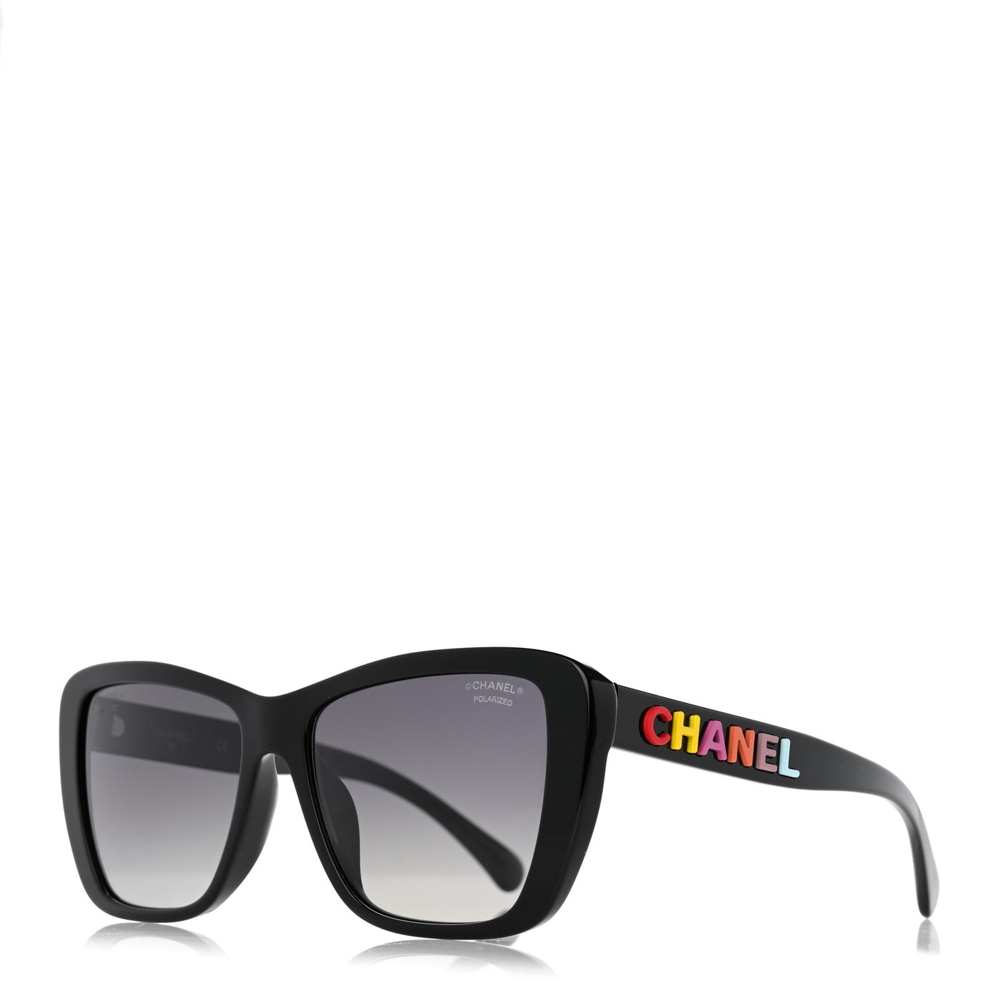 Acetate Polarized Butterfly Sunglasses 71548A Black