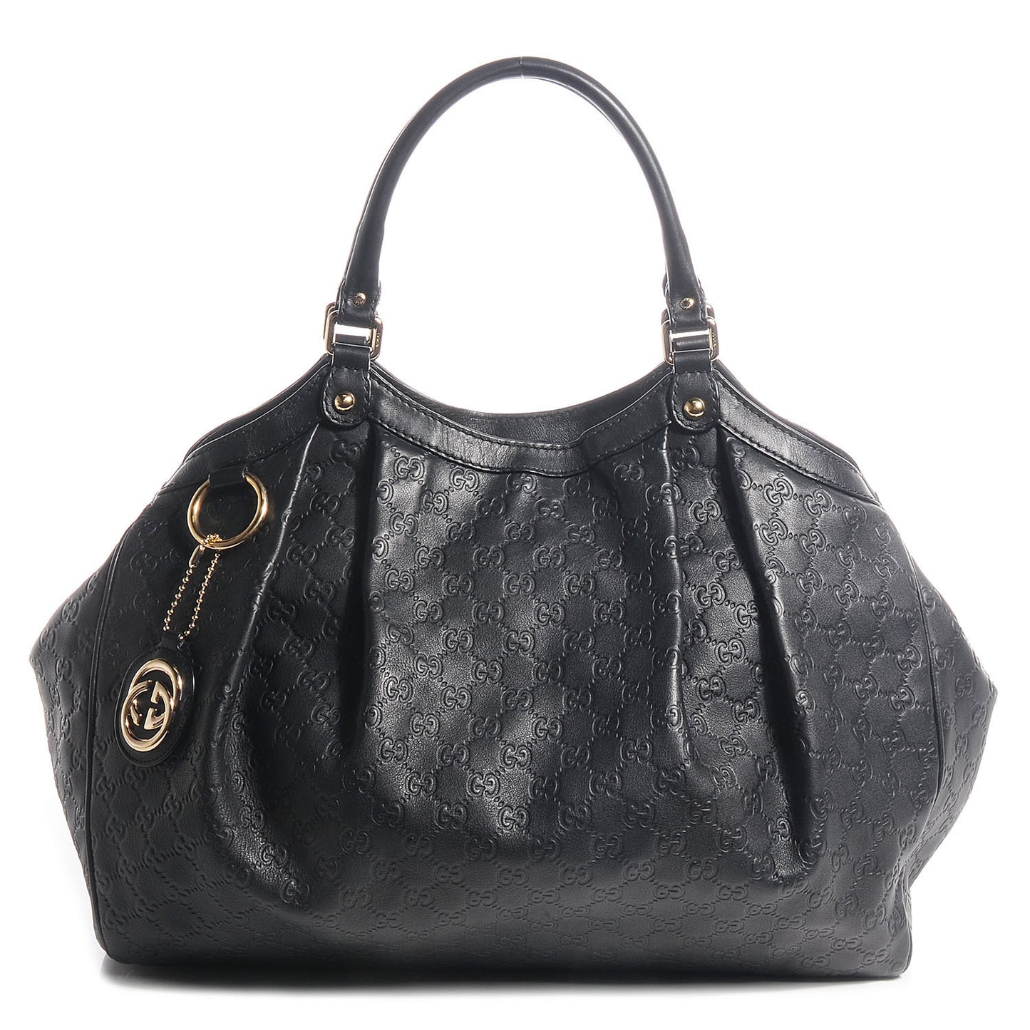 Guccissima Large Sukey Tote Black