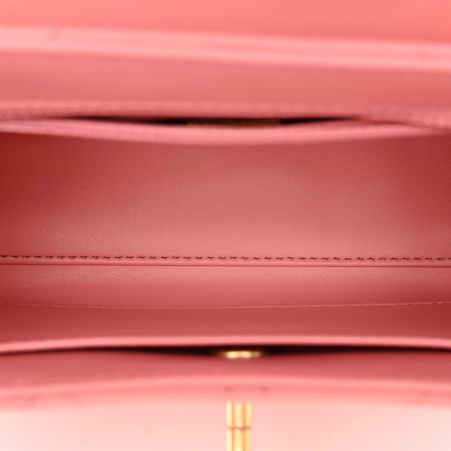 Chanel Shiny Aged Calfskin Quilted Nano Kelly Shopper Coral Pink 5 of 10