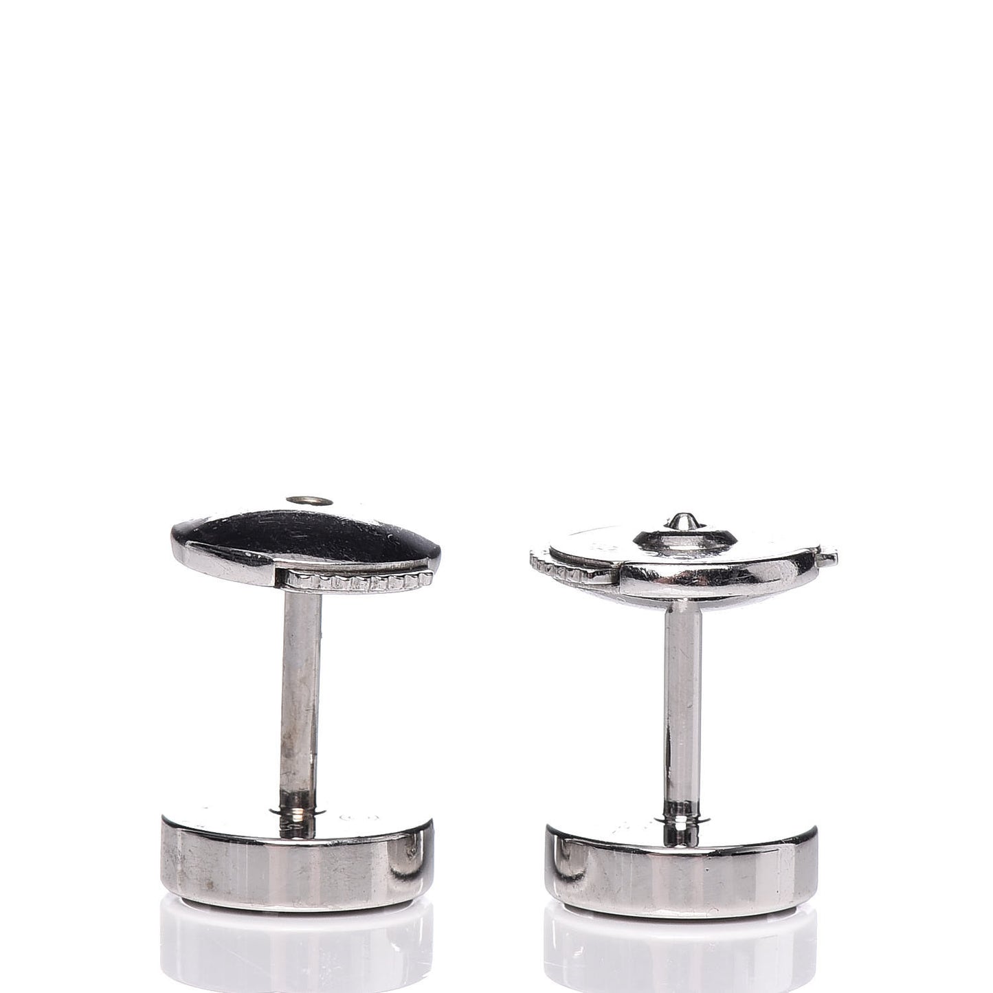 18K White Gold LOVE Earrings