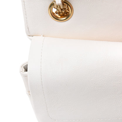 Chanel Aged Calfskin Chevron Quilted 2.55 Reissue 225 Flap White 10 of 12
