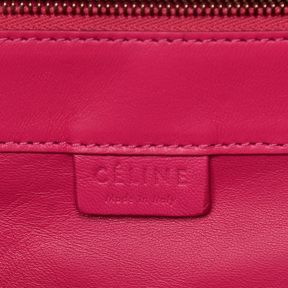 Celine Lambskin Horizontal Bi-Color Cabas Fluo Pink Fluo Orange 5 of 10