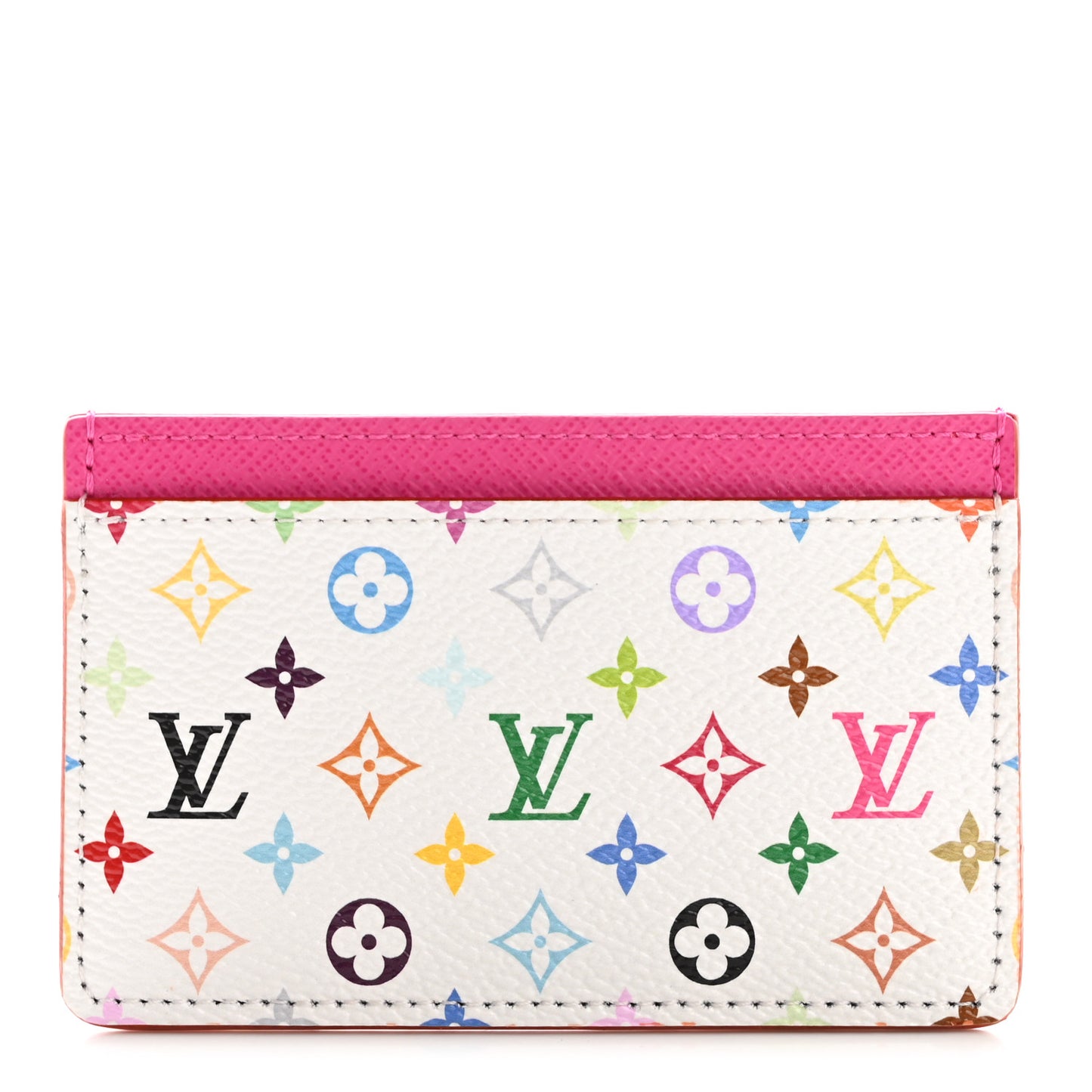 LV X TM Monogram Multicolor Card Holder Kawaii Pink