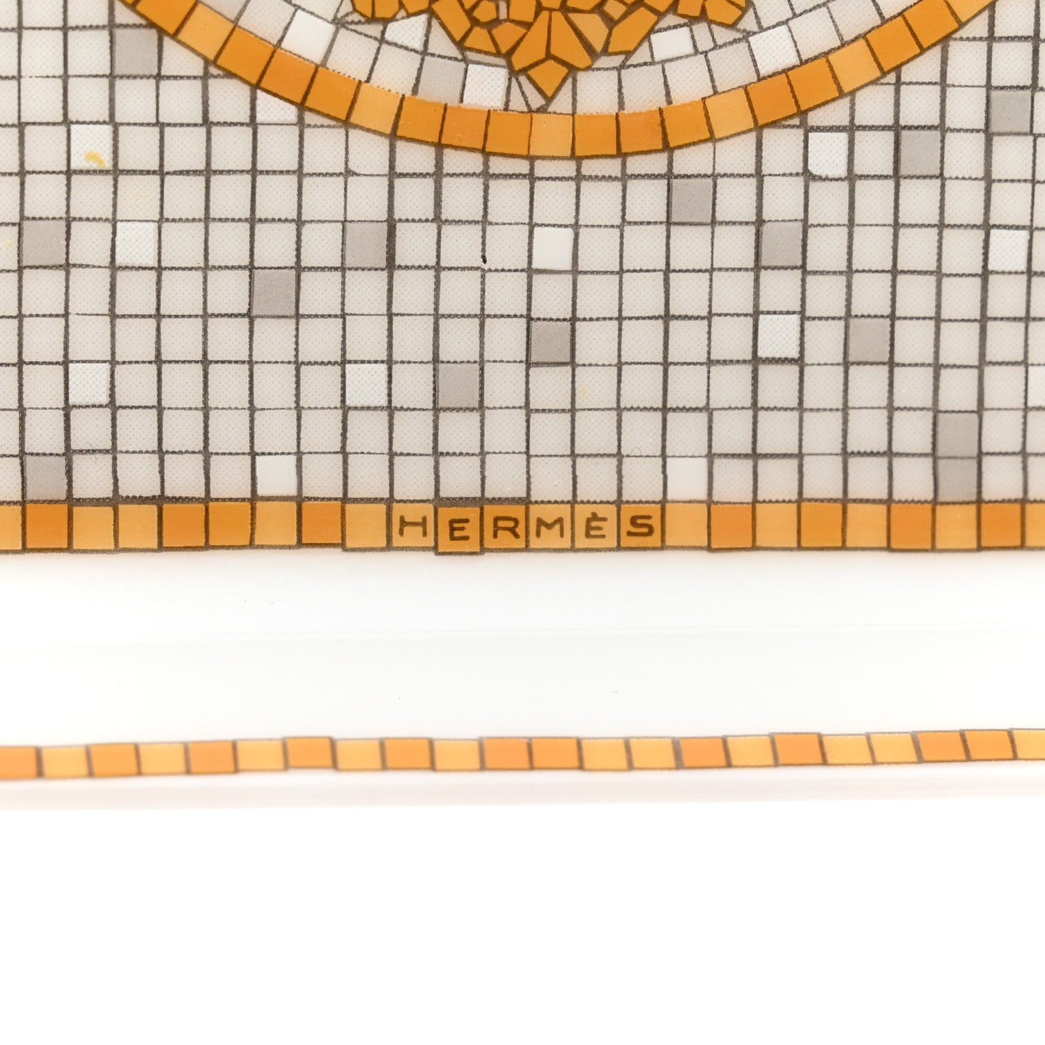 Hermes Porcelain Mosaique au 24 Gold Sushi Plate 6 of 7