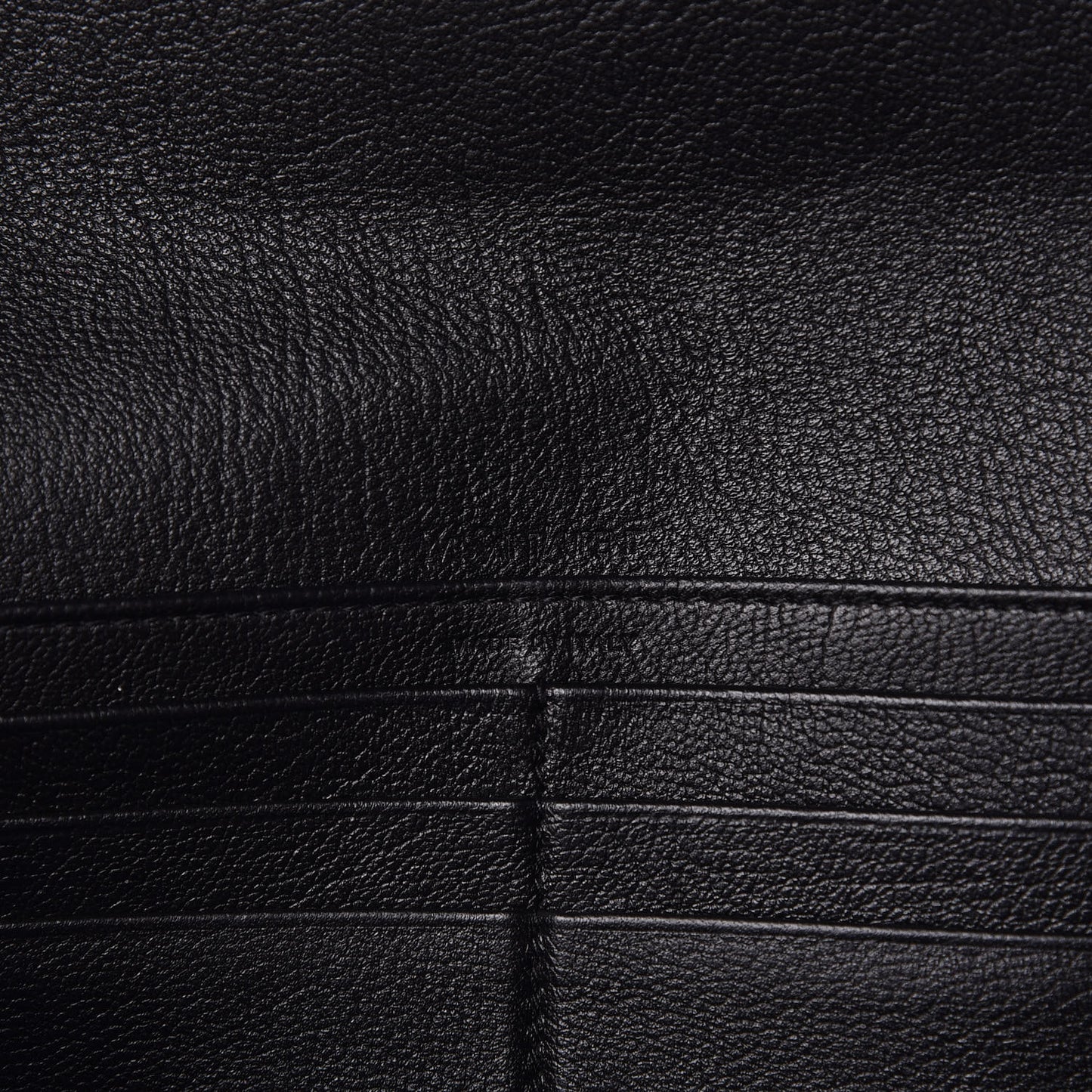 Goatskin Monogram Classic Flap Wallet Black