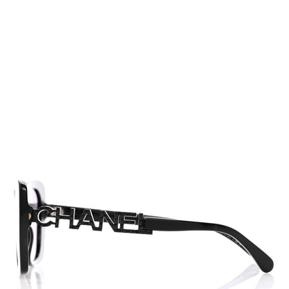 Chanel Acetate Strass Square Sunglasses 5422-B Black 3 of 8