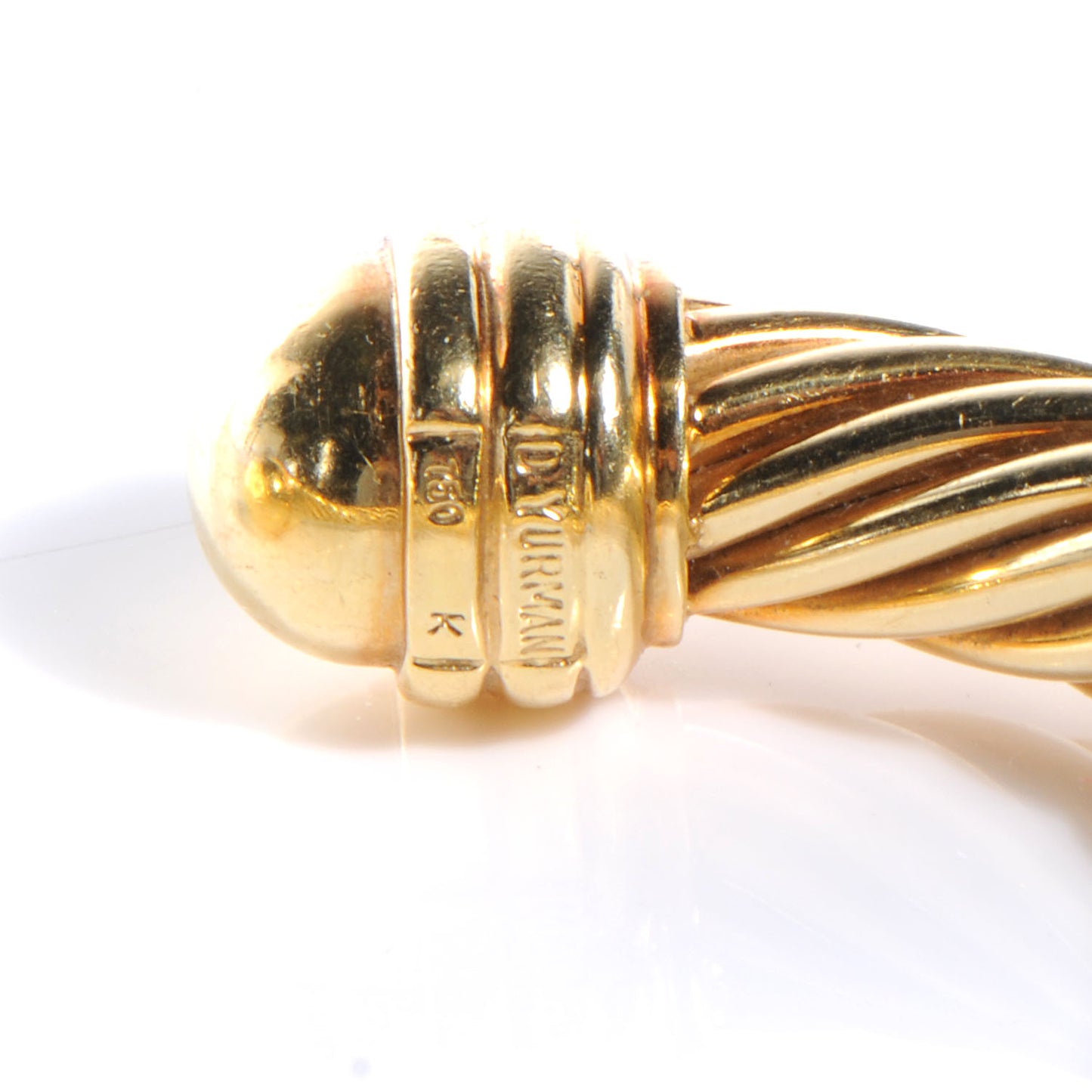 18k Gold 10mm Thoroughbred Cable Classics Bracelet