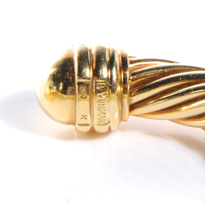 David Yurman 18k Gold 10mm Thoroughbred Cable Classics Bracelet 4 of 5