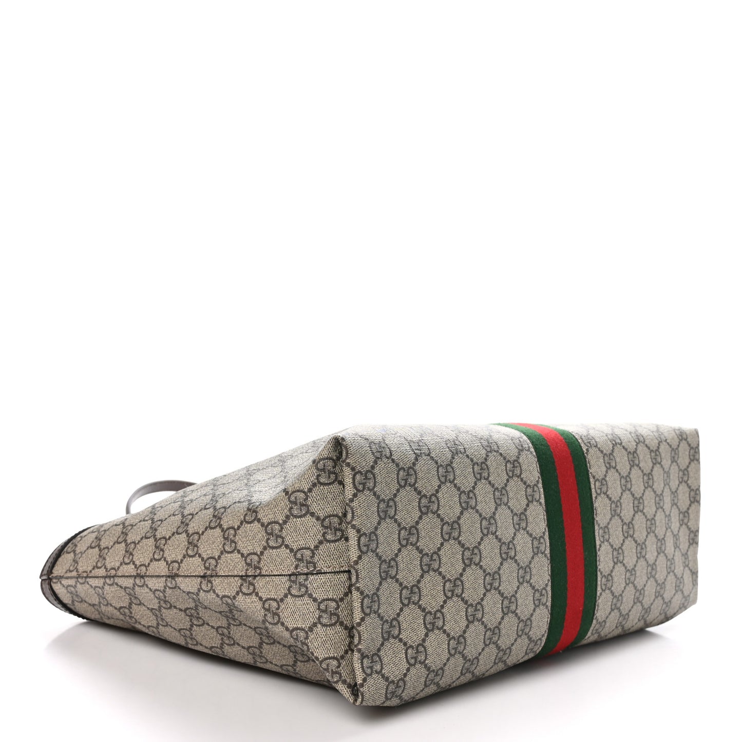 GG Supreme Monogram Medium Ophidia Shopping Tote Brown