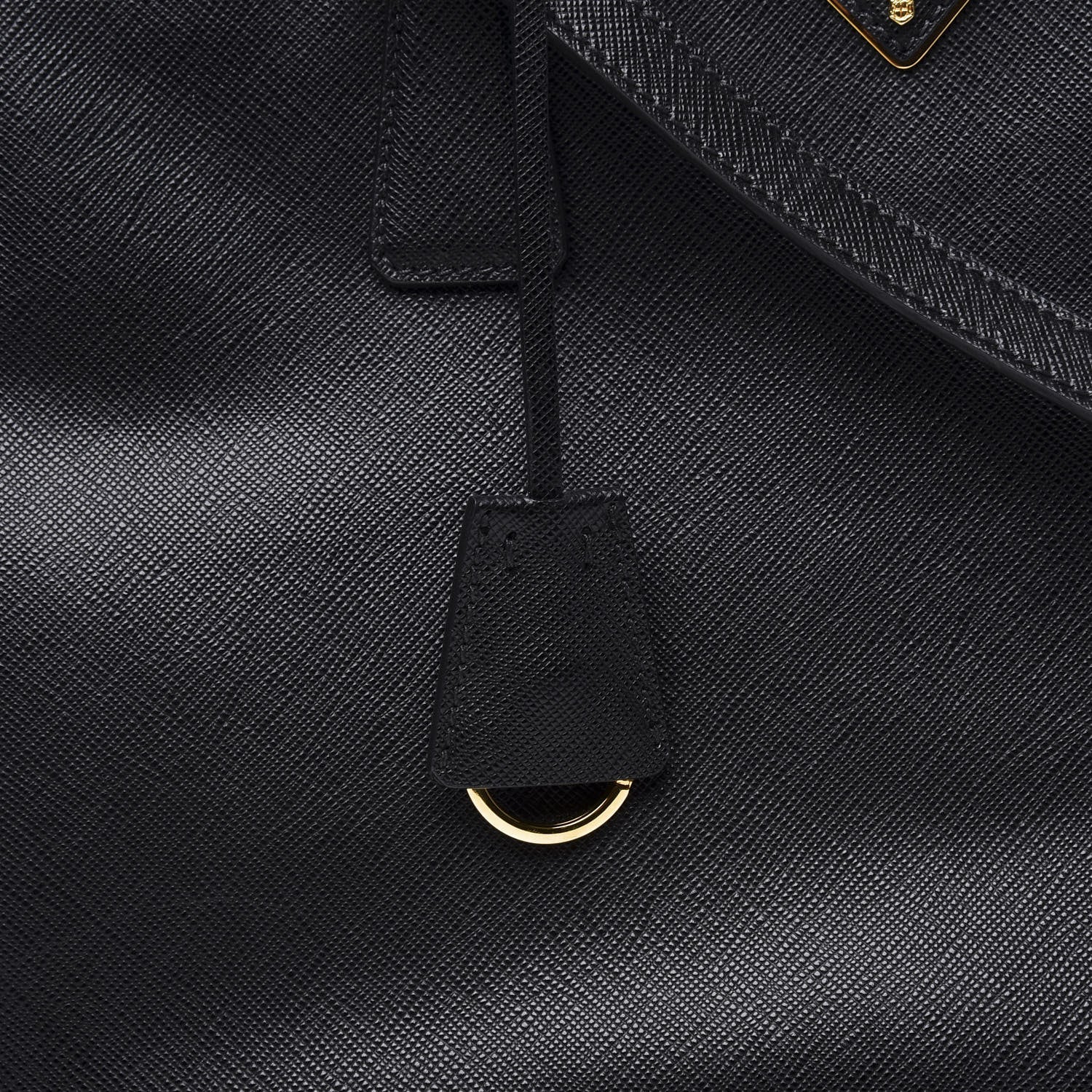 Prada Saffiano Medium Galleria Double Zip Tote Black 9 of 11