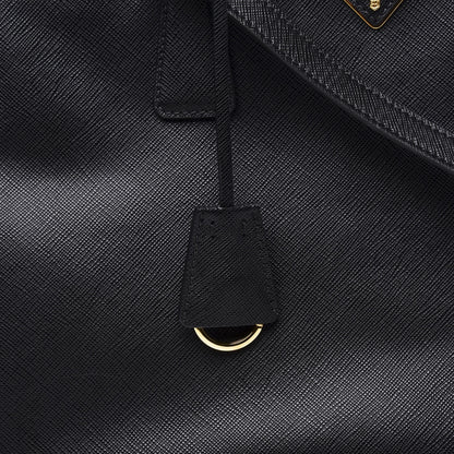 Prada Saffiano Medium Galleria Double Zip Tote Black 9 of 11