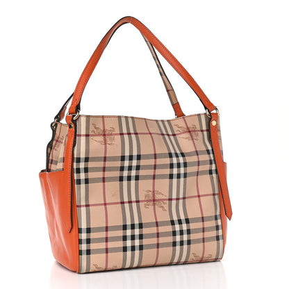 Burberry Haymarket Check Small Canterbury Tote Burnt Amber 2 of 13