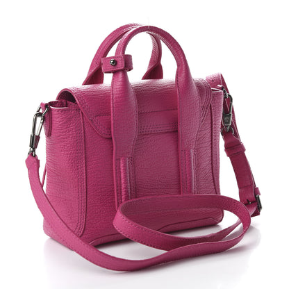 3.1 Phillip Lim 3.1 Textured Calfskin Mini Pashli Satchel Bright Fuchsia 3 of 9