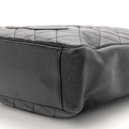 Chanel Caviar Quilted Petit Shopping Tote PST Black 10 of 12