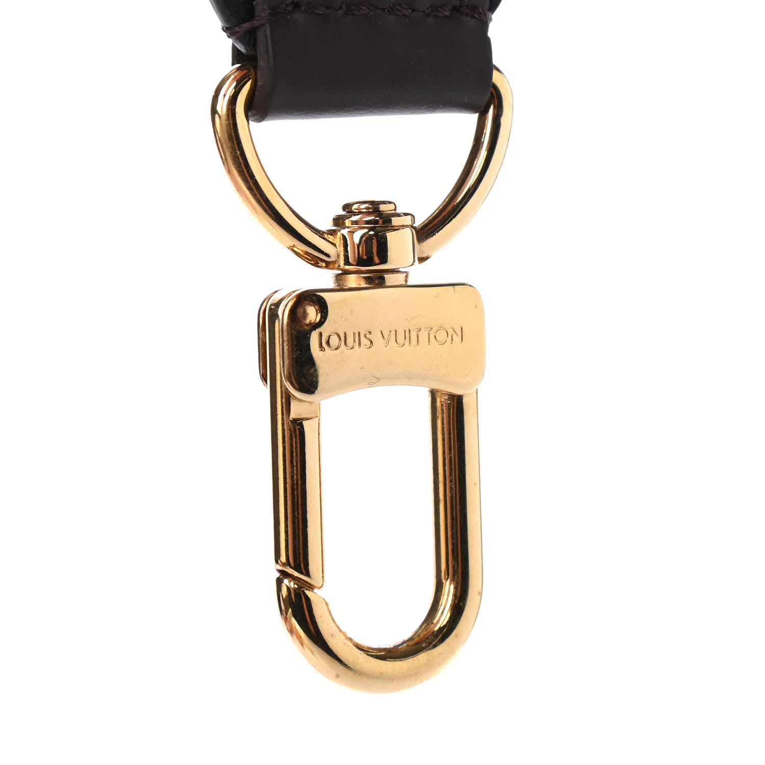 Louis Vuitton Calfskin Jersey Shoulder Strap Black 4 of 4