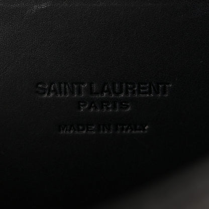 Saint Laurent Smooth Calfskin Monogram Medium Kaia Satchel Black 7 of 10