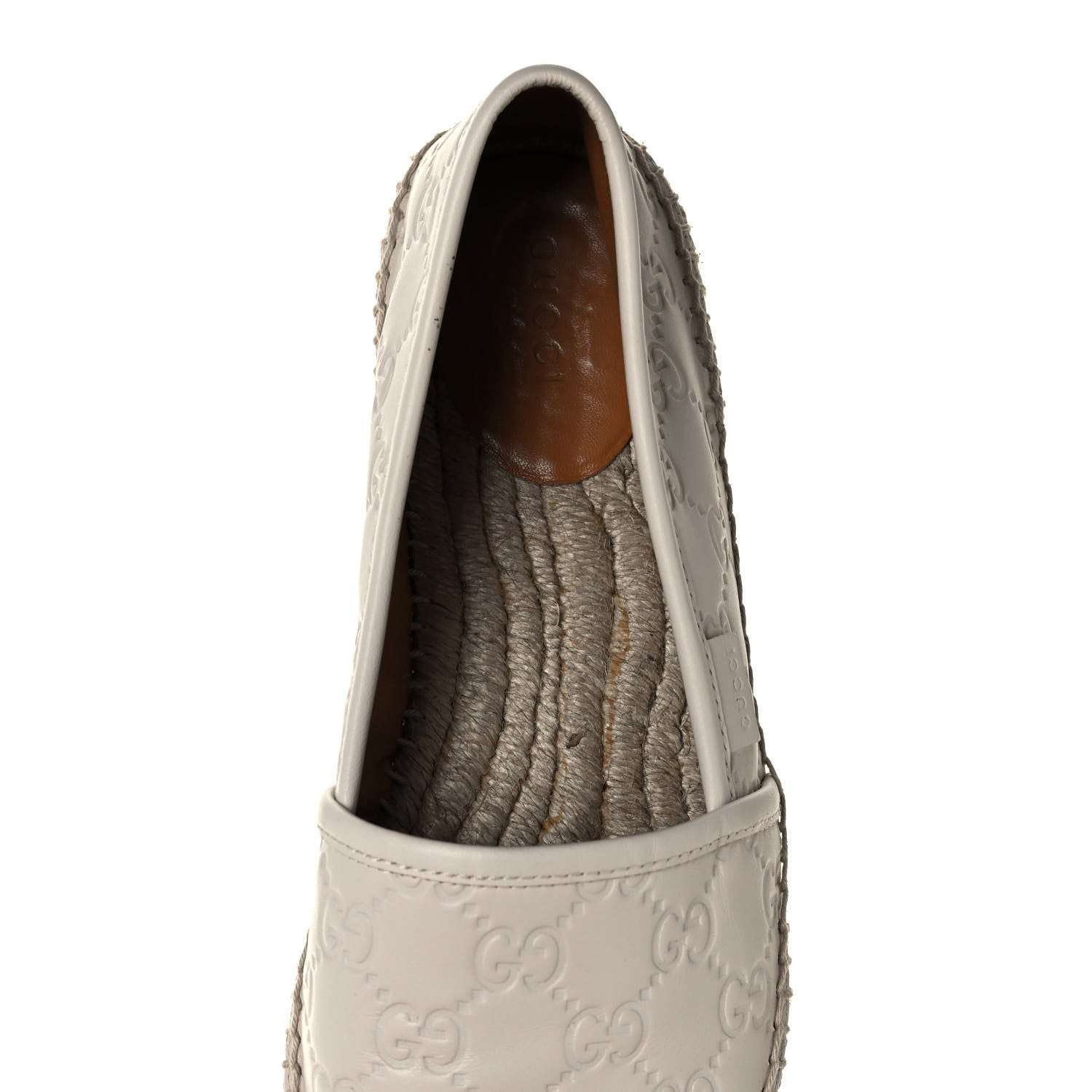 Gucci Guccissima Signature Espadrilles 38 Mystic White 7 of 11