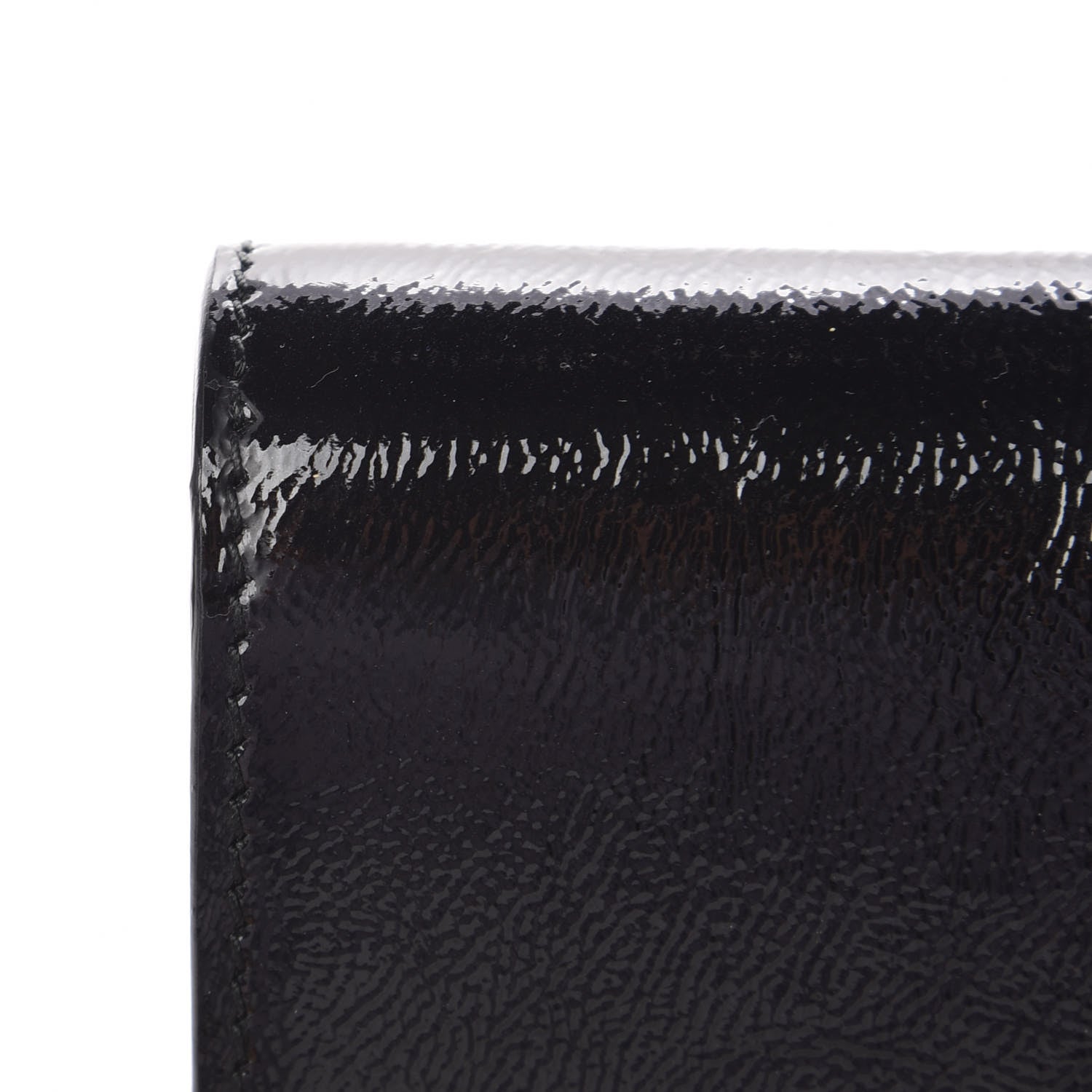 Saint Laurent Textured Patent Monogram Large Belle De Jour Clutch Black 8 of 9