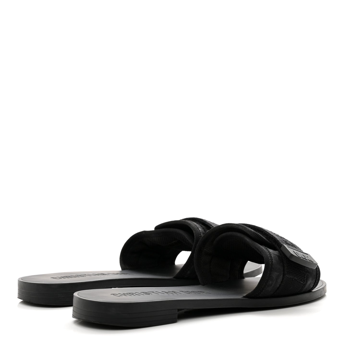 Technical Stretch Fabric Camouflage Dio(r)evolution Slide Sandals 37 Black Military