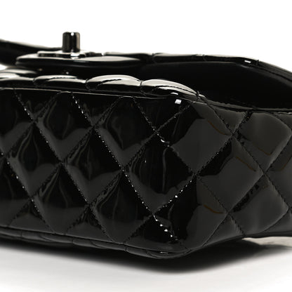Chanel Patent Calfskin Quilted Mini Rectangular Flap Black 10 of 12