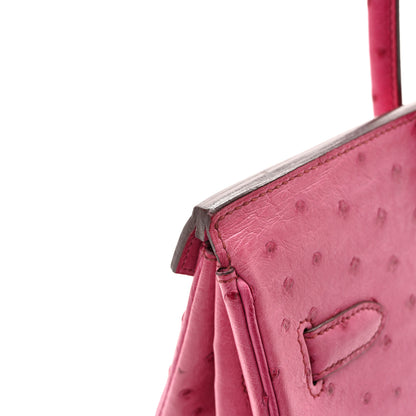 Hermes Ostrich Birkin 35 Fuchsia 13 of 17