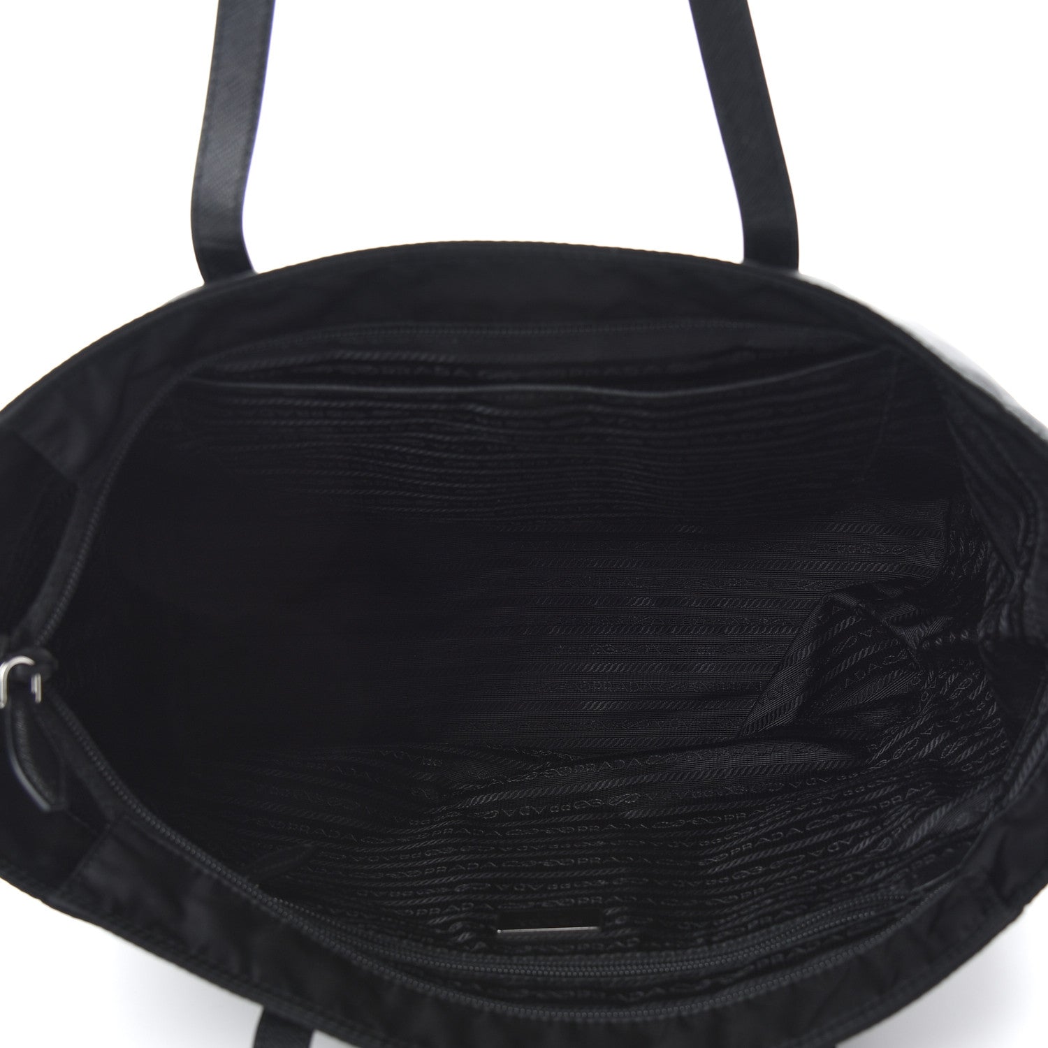 Prada Tessuto Nylon Saffiano Tote Black 4 of 8
