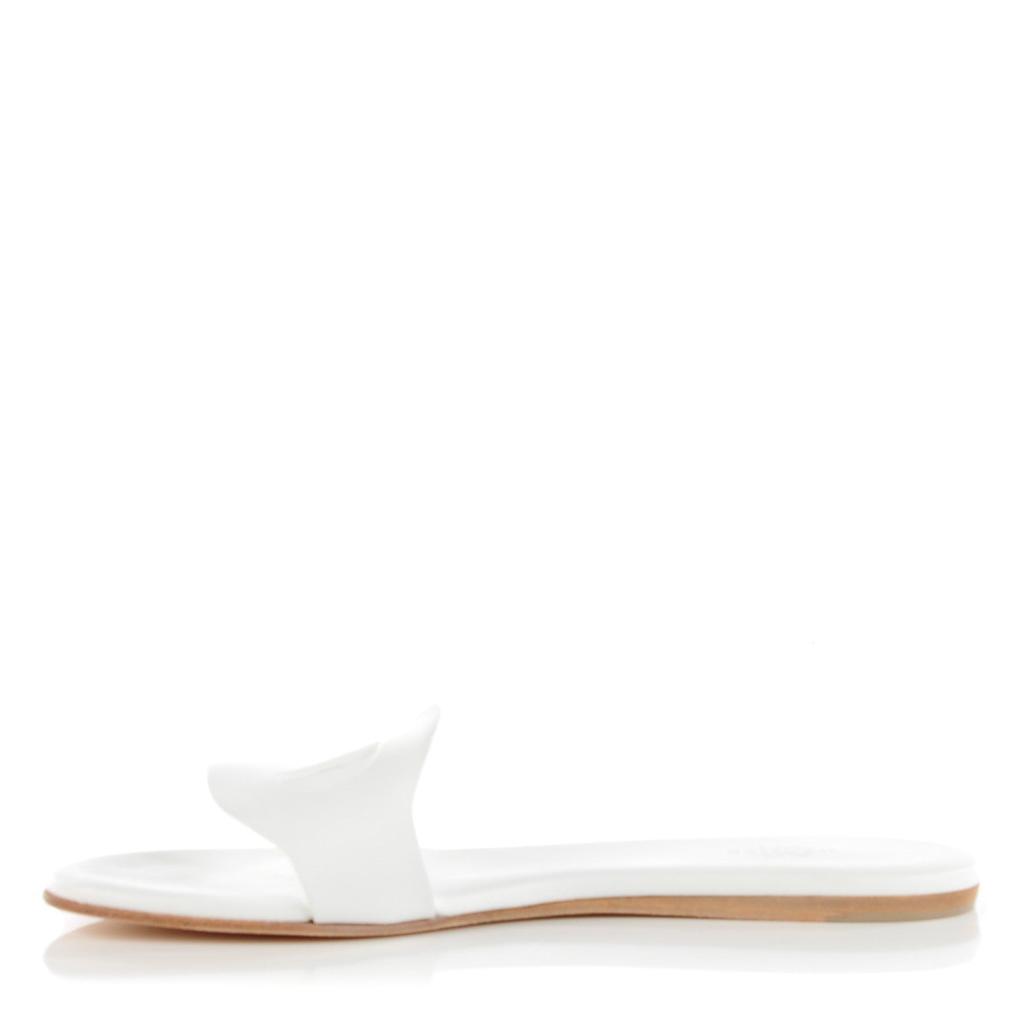Hermes Calfskin Lisboa Sandals 38 White 1 of 8