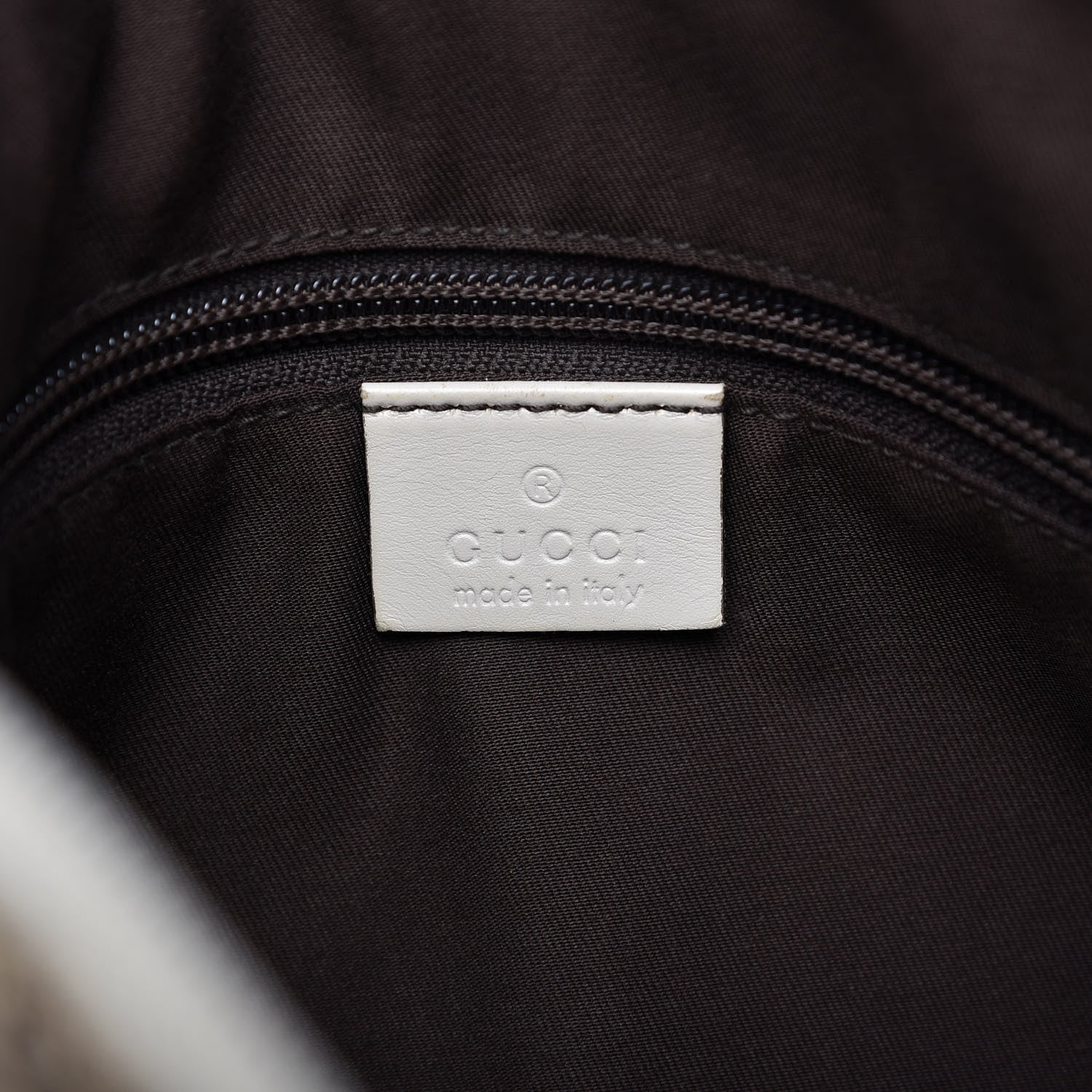 Gucci Monogram Calfskin Perforated Medium Flat Messenger Bag Off White 8 of 12