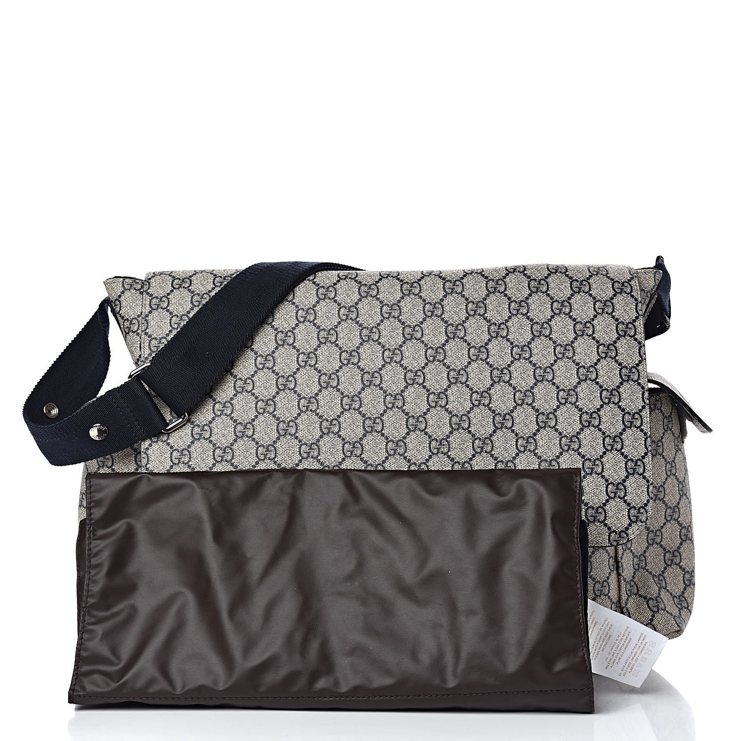 GG Plus Monogram Messenger Diaper Bag Navy