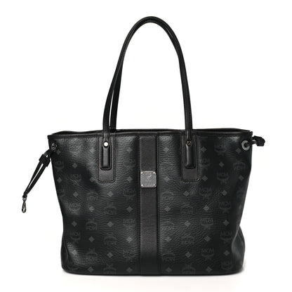 MCM Visetos Medium Liz Reversible Shopper Tote Black 3 of 16