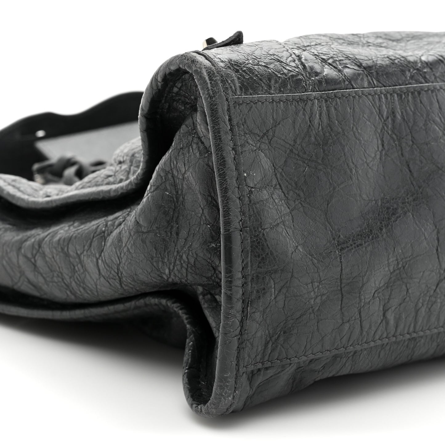 Agneau Classic Silver Hardware City Gris Fossile Anthracite