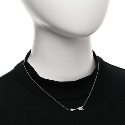 Tiffany Platinum Diamond Arrow Pendant Necklace 2 of 5