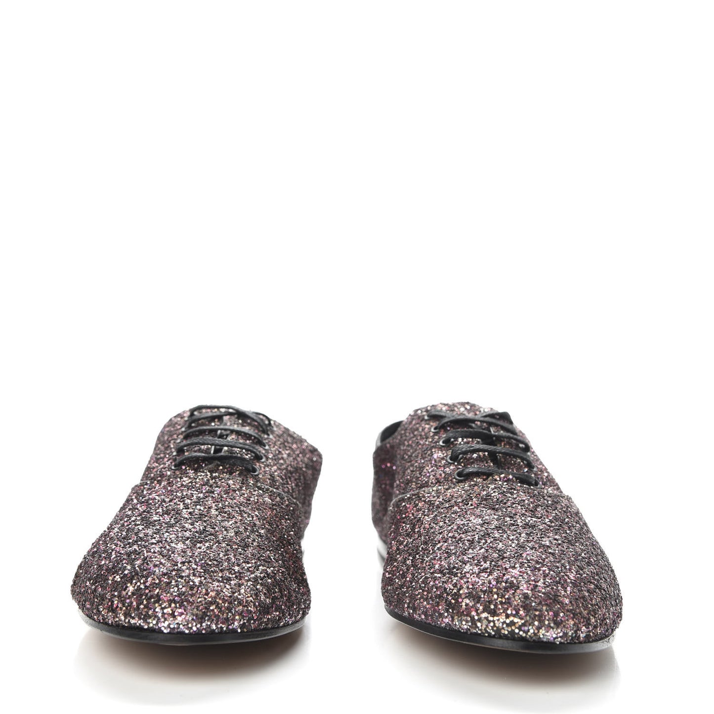 Calfskin Glitter Oxfords 39 Pink