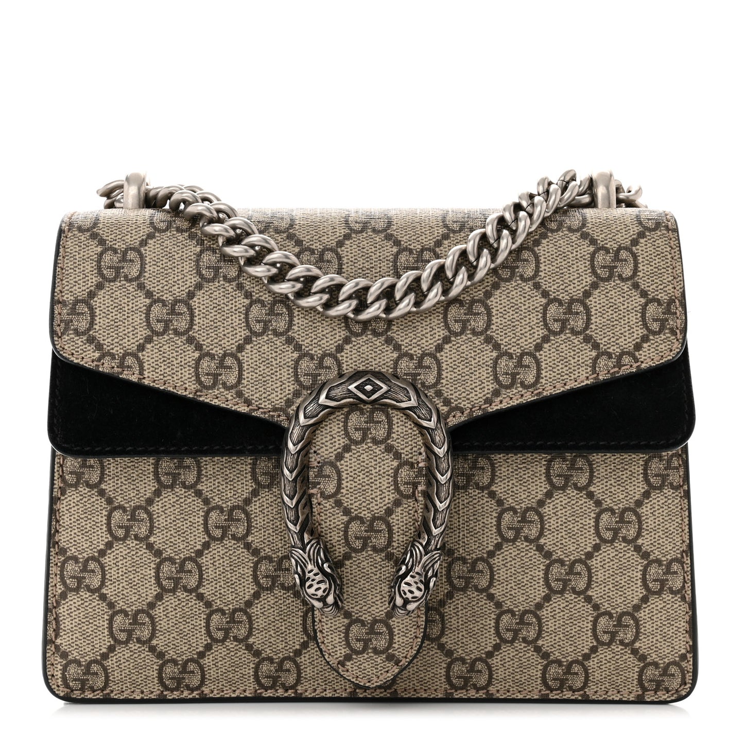 GG Supreme Monogram Mini Dionysus Shoulder Bag Black